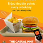 The Casual Pint, Double Points Lunch promotion